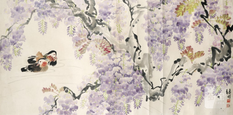    葉綠野 紫藤鴛鴦